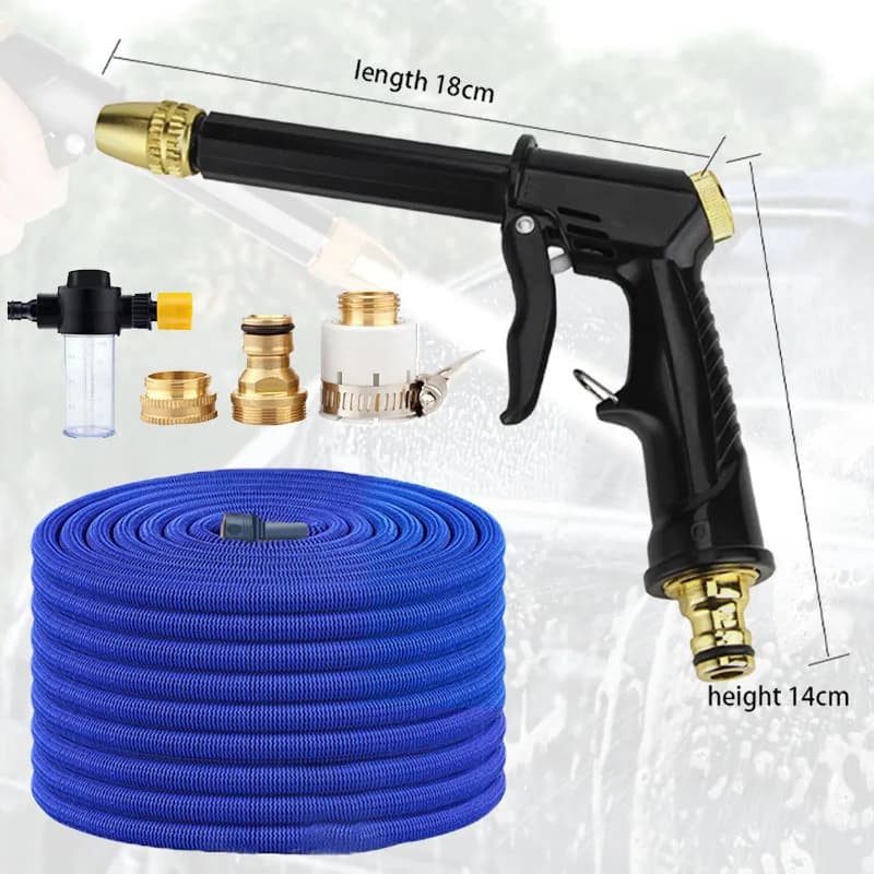 High Pressure Water Gun Water Spray Guns Kit Car Sprinkler Foam Cleaning Washer Cleaner for Car Wash Machine Home/Vehicle Clean