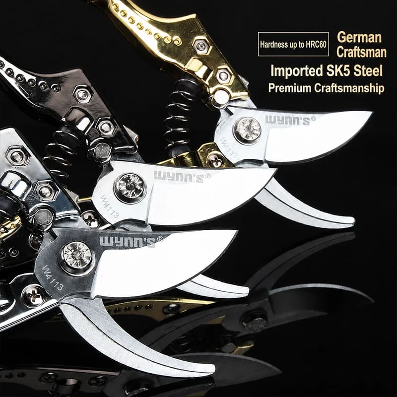 SK5 Steel Garden Pruning Shears Sharp Branch Trimmer for Fruit Trees Ergonomic Hand Pruner Gardening Cutting Tool