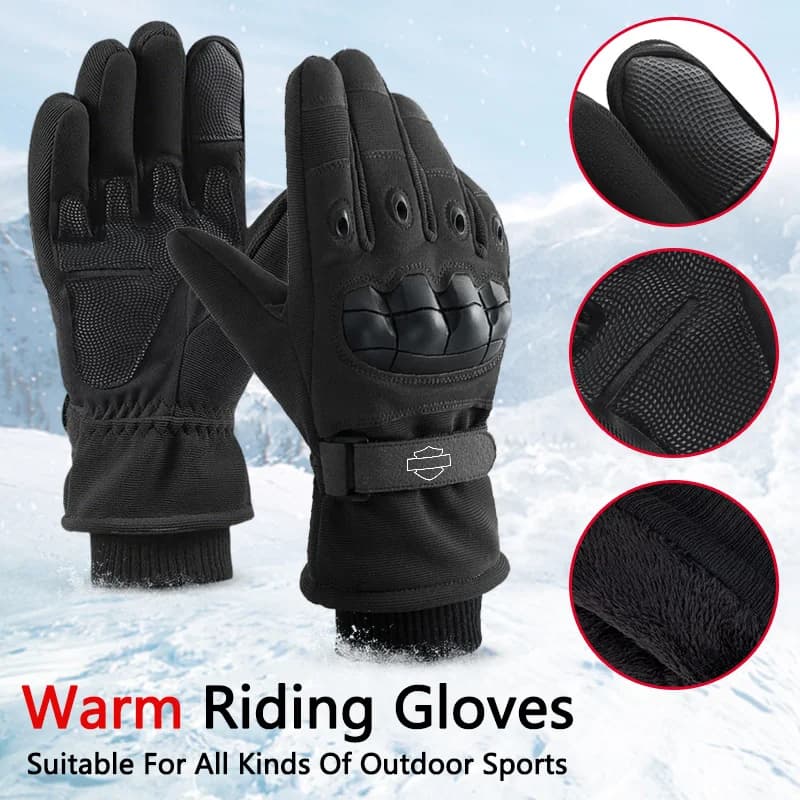 For Harley Davidson Riding And Mountaineerin Motorcycle Winter Sports Tactical Hunting Full Finger Gloves Skiing Accessory