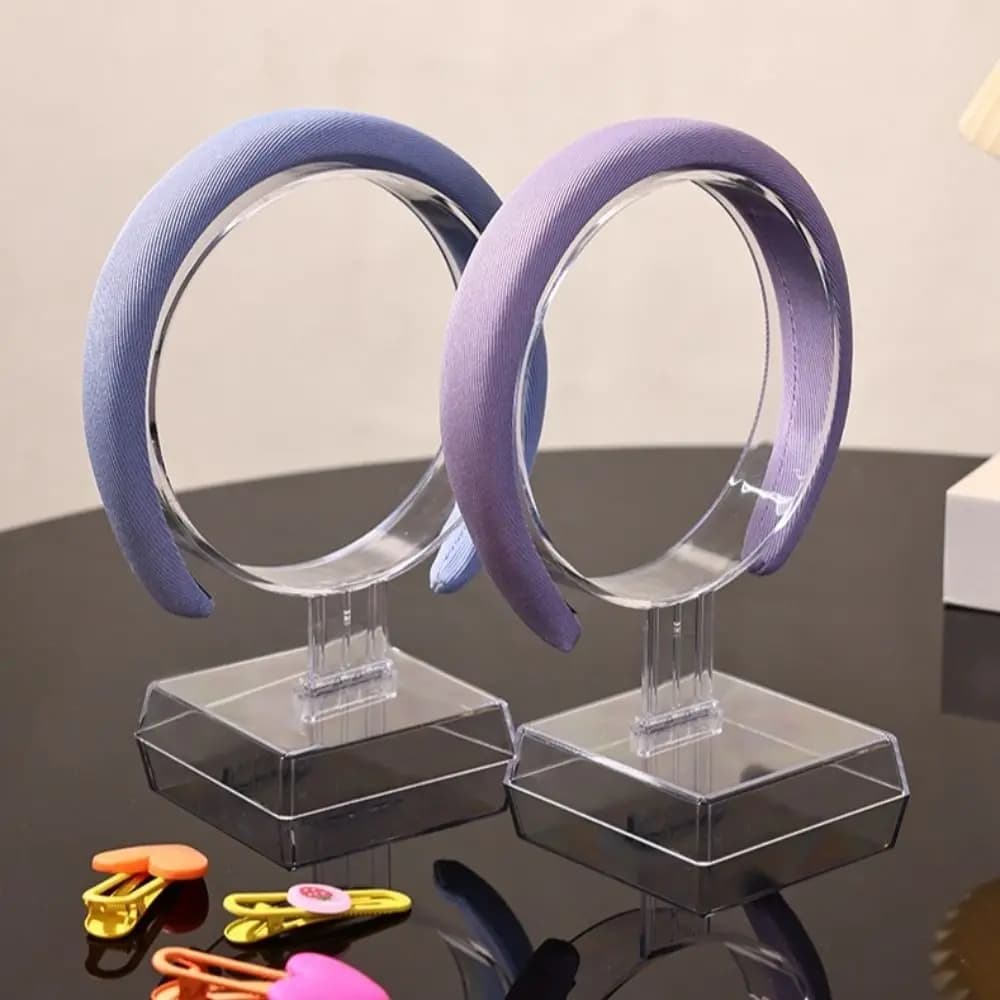 Espositore per fascia rotonda alla moda, trasparente, porta copricapo regalo, porta gioielli rimovibile, porta copricapo