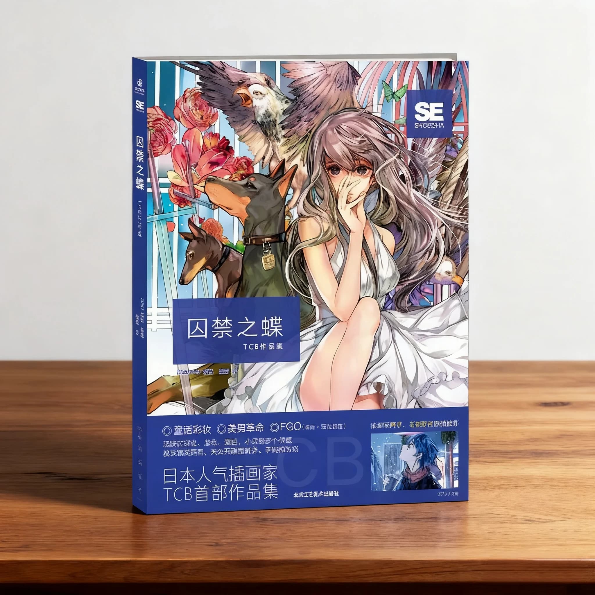 Popular Japanese Illustrator TCB: "Imprisoned Butterfly" Works Collection book Illustration Tutorials, Sketches & Interviews