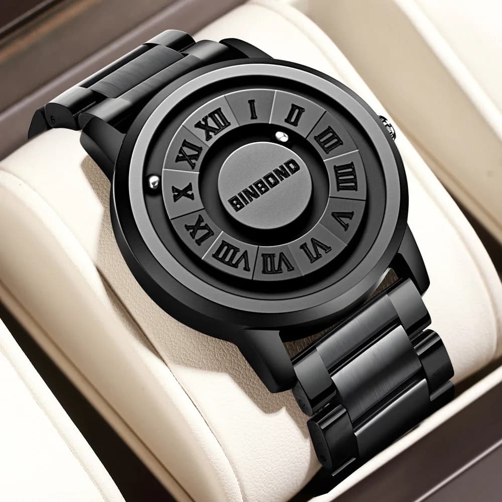 Men Watch Brand Business Black Technology New Concept Personalized Creativity Waterproof Male Magnetic Suspension Watches