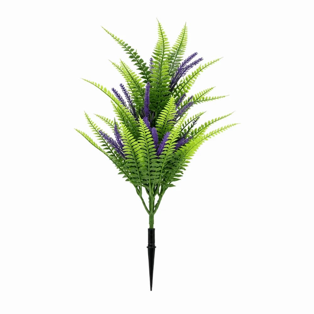 Multicolor Lavender Artificial Plant DIY Bonsai with Ground Stake Faux Greenery Plant Green Leaves Waterproof
