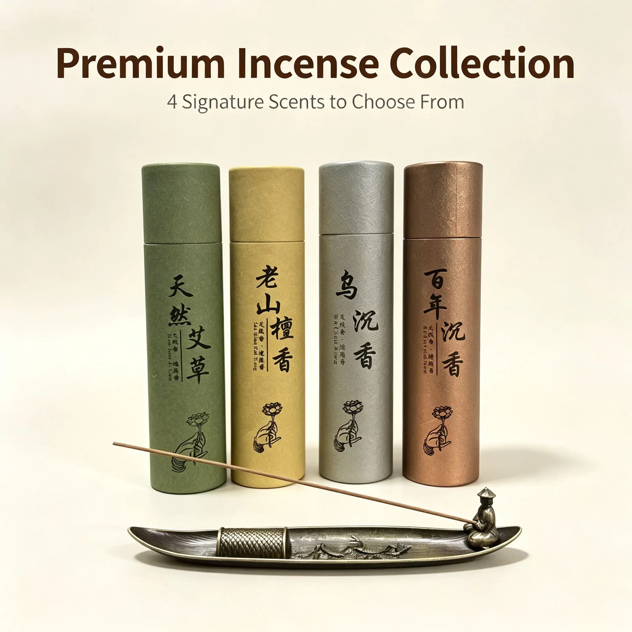 400 natural incense sticks with a fishing boat incense holder, perfect for freshening up your room and decorating your table