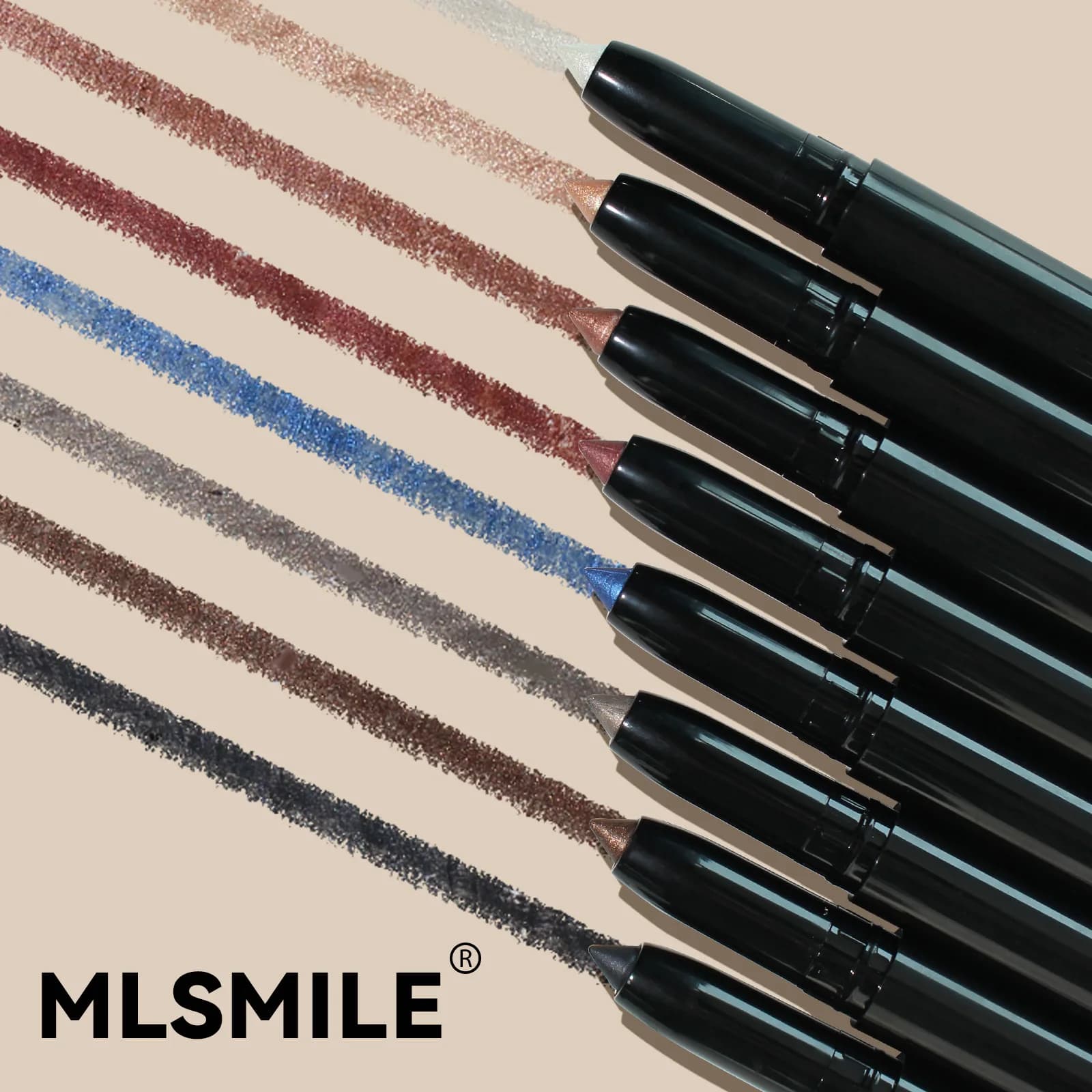 Matita per ombretto perlato Strumento per trucco pigro a doppia punta Evidenziatore cremoso Stick a prova di sbavature Formato da viaggio Champagne Oro rosa