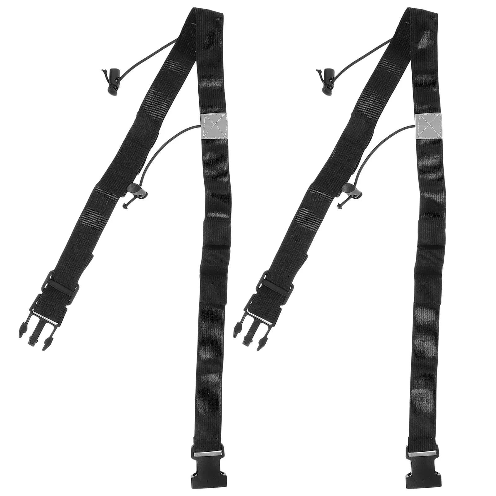 Cintura porta numero da corsa, 2 pezzi, ultra elastica, regolabile, fascia di sicurezza riflettente, leggera, comoda, adatta alla maggior parte dei corridori