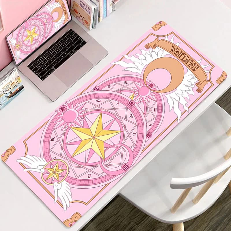 Pink Sailor Moon Mouse Pad grande tastiera antiscivolo Desktop Mousepad Laptop Anime Laptop Kawaii Desk Mat Cartoon Extend Game Pads