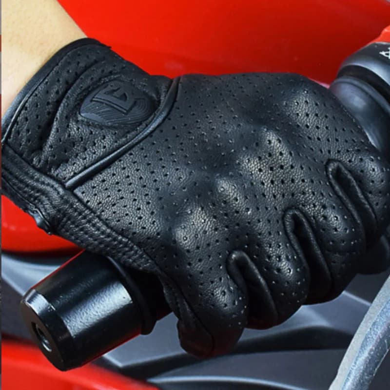 Guanti in Pelle per Moto, Dirt Bike, Ciclismo, MX, Enduro, Antiscivolo, per Uomo e Donna, Attrezzatura da Corsa per Motocross