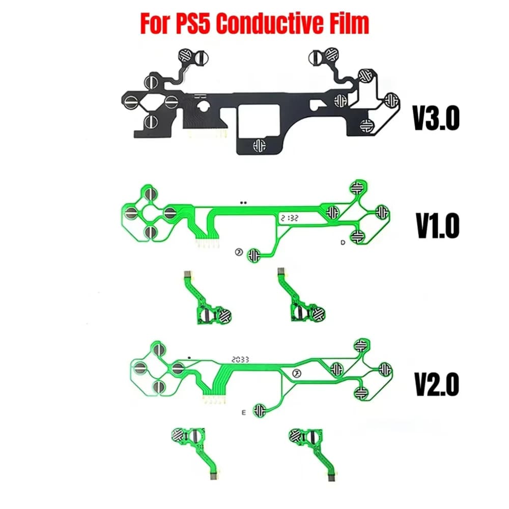 1 pz Sostituzione Originale per Ps5 Pellicola Conduttiva V1.0 2.0 3.0 Game Pad Controller Pulsante Cavo Della Flessione Nastro V1 V2 V3
