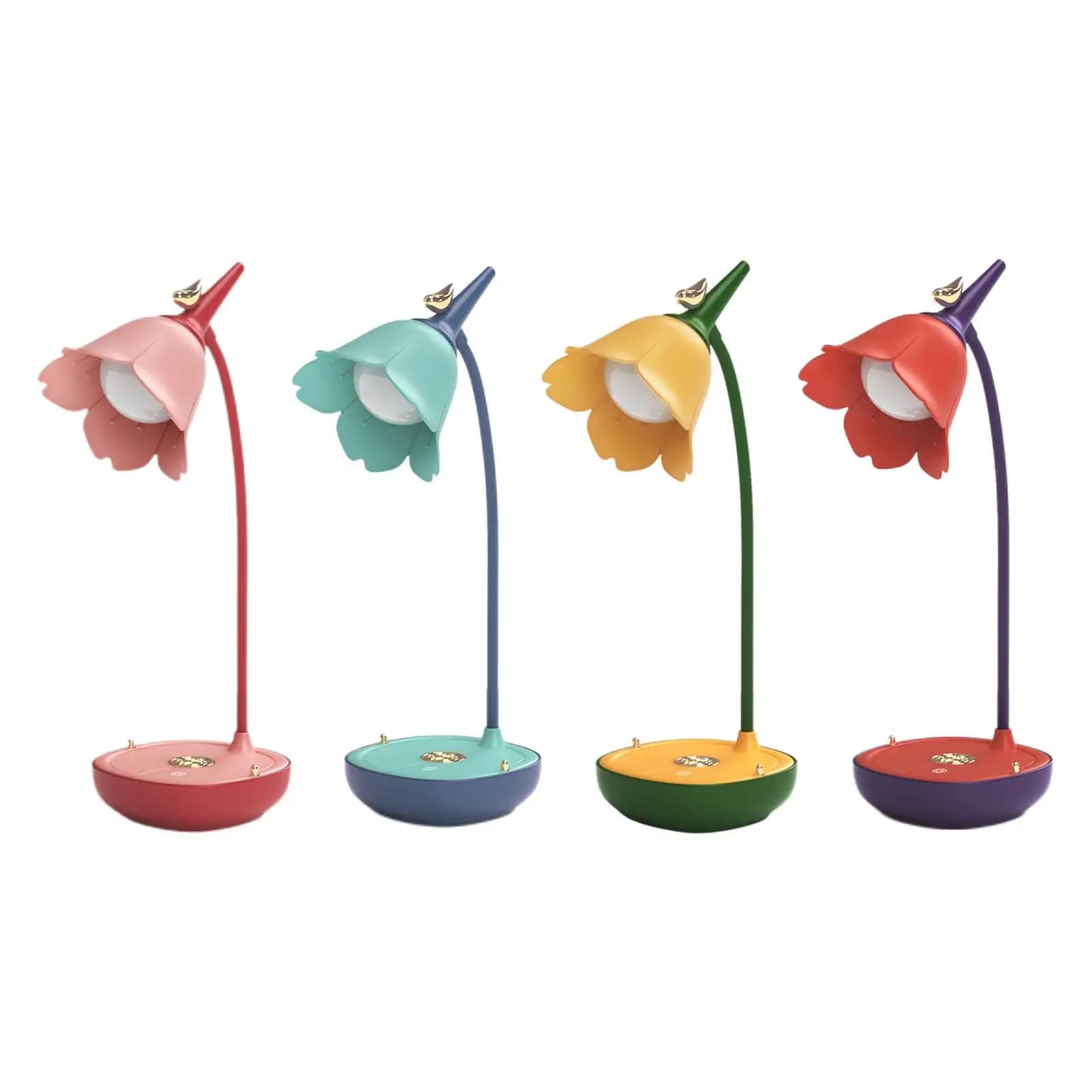 Lampada da tavolo pieghevole carina Lampada da comodino ricaricabile regolabile tramite USB Lampada da lettura con morsetto adatto agli occhi Lettura nel letto Letto artigianale