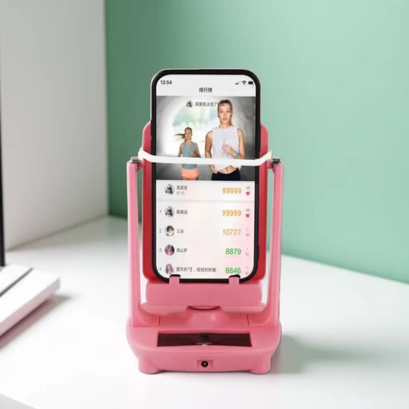 Scrivania Walking Swing Shaker Supporto per telefono cellulare Pedometro Spazzola Stepper per telefono Wiggler Contatore per iPhone