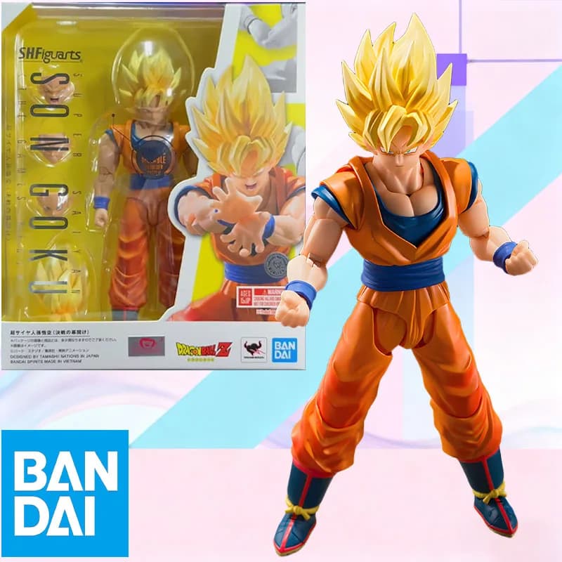 In Magazzino BANDAI Scatola Originale SHFiguarts SUPER SAIYAN SON GOKU IL GIOCO BEGIN VEGETA SHF Action Figure Modello Giocattolo Regalo per I Bambini