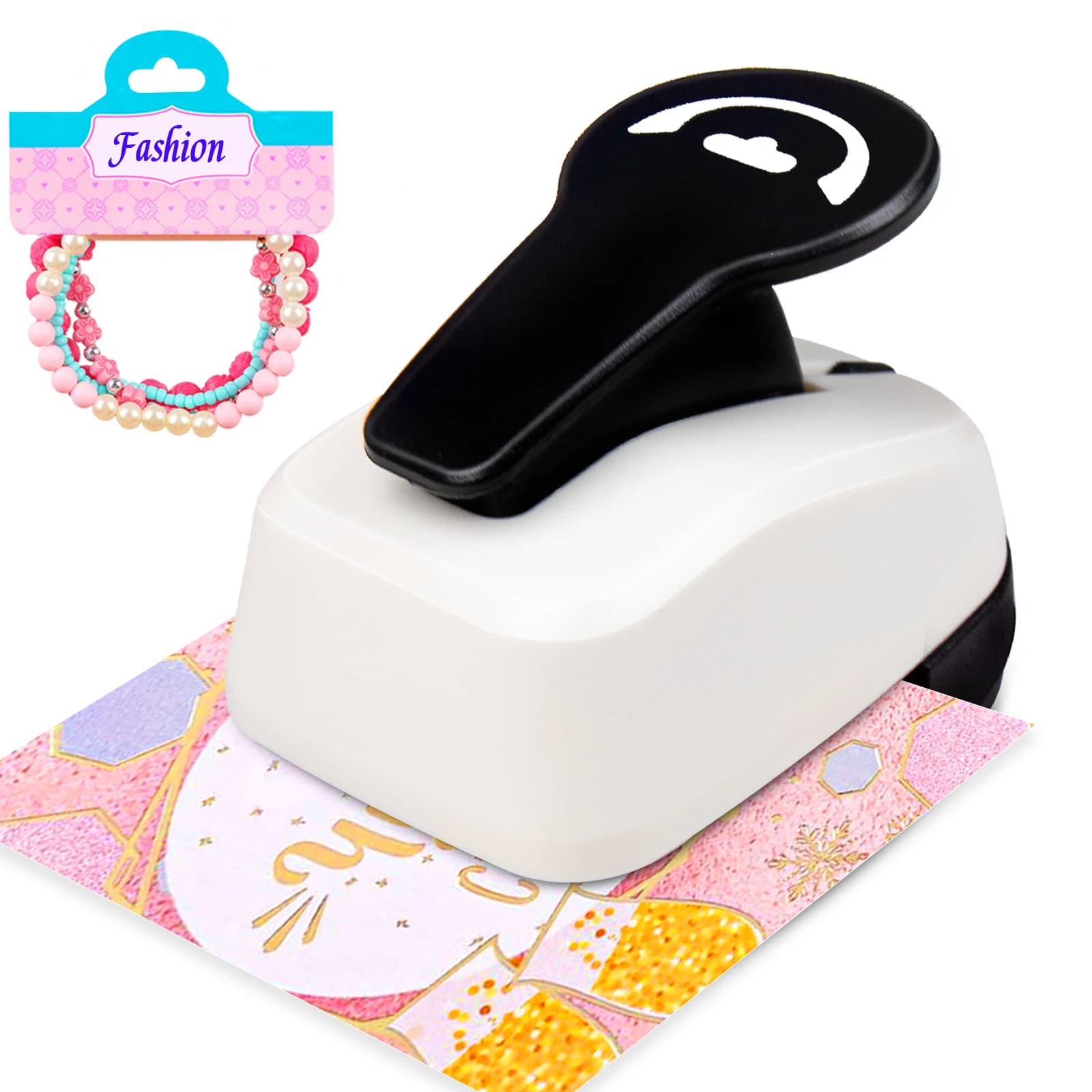Foldover Hang Tag Bracelet Hair Stripe Display Card Card Paper Perforator Card Paper for Jewelry