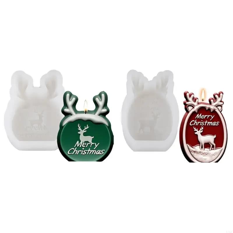 Christmas theme silicone tease renna for y4qc candles