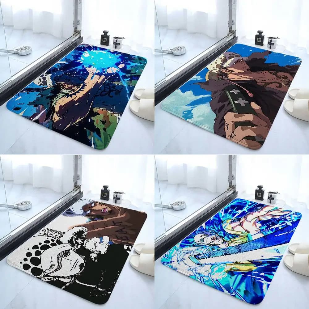 Trafalgar Law Heart Tappetino Tappetino Ingresso casa Camera da letto WC Porta del bagno Tappetino assorbente antiscivolo