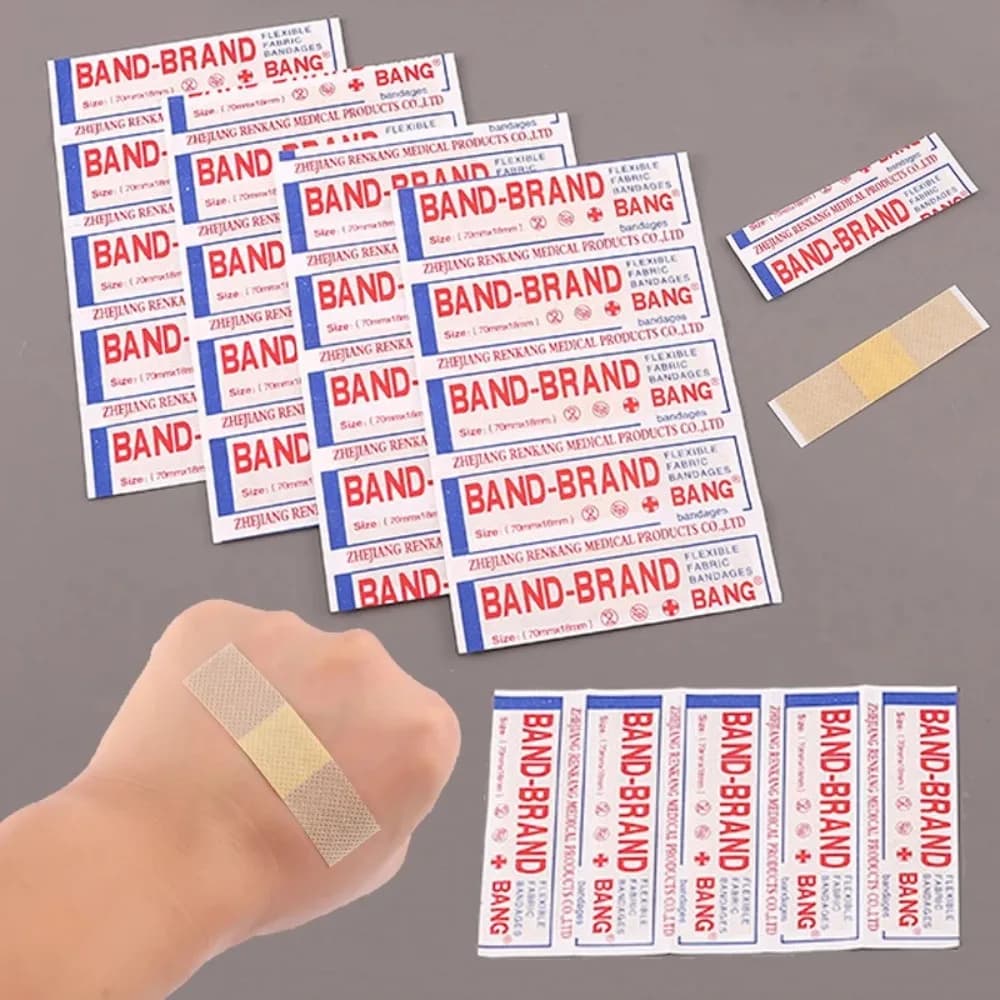 100 Pezzi/Confezione Cerotti Impermeabili, Bende per Pronto Soccorso, Cura delle Ferite, Cerotti per Bambini, Kit da Viaggio, Uso Domestico, Strumenti per la Cura del Bambino