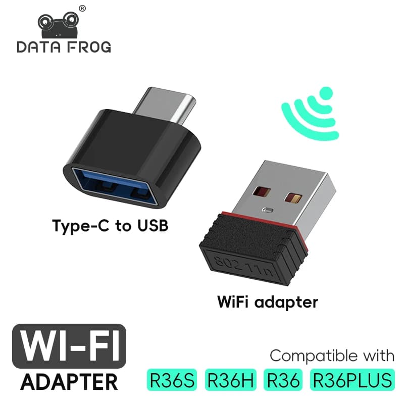WiFi adapter for R36S / R36H / R36PLUS Dongle USB OTG plug and play portable type C compatible with official ArkOS