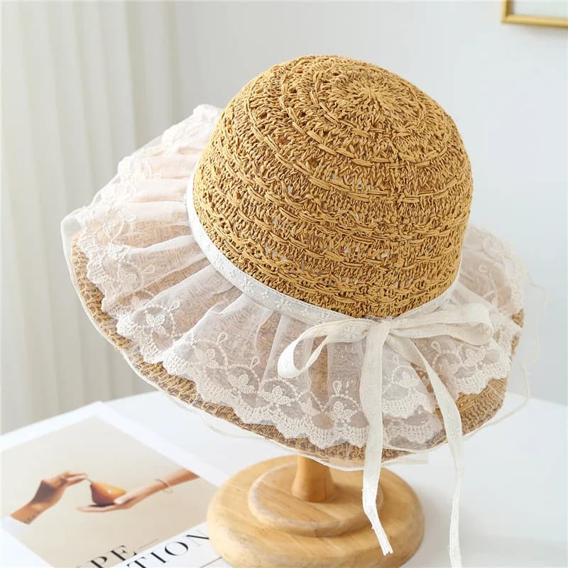Cappello a Secchiello Vintage da Donna, Traspirante, Effetto Snellente, per Primavera/Estate, Casual da Esterno