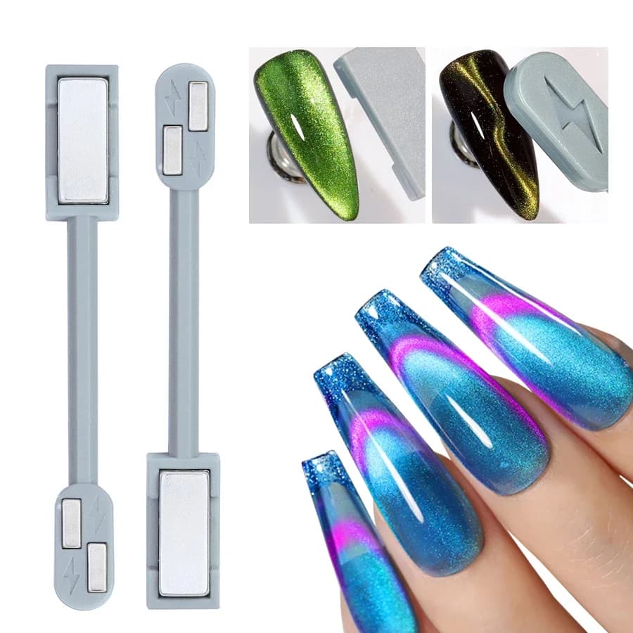Tool for nail art with double end magnetic strip Magnet for enamel gel Cat Eye strong for creative nail design