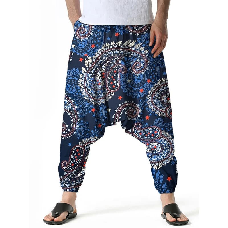 Pantaloni cargo Harem da uomo modello Peris stampato pantaloni da yoga casual traspiranti leggeri ad asciugatura rapida abbigliamento da uomo