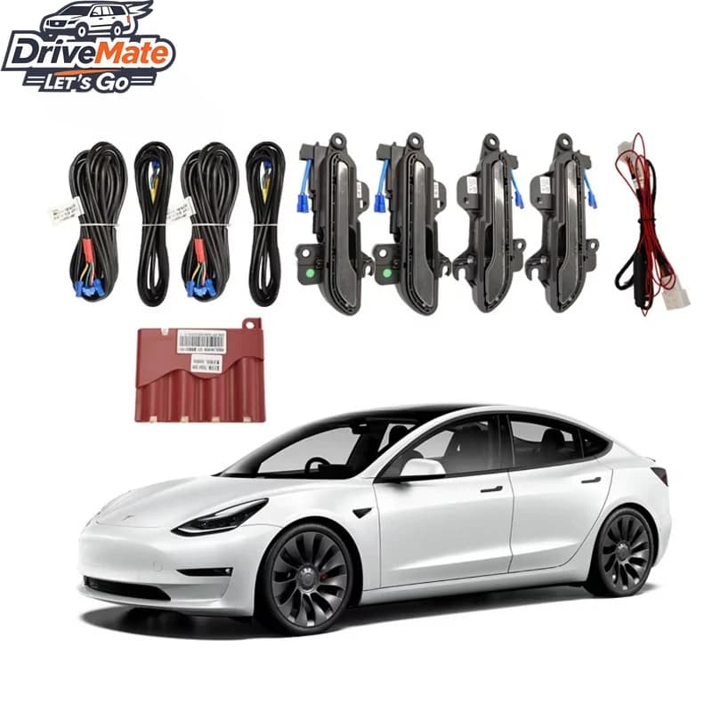 Kit copertura maniglia porta elettrica Smart Lock colorato per Tesla Model 3 Y Accessorio portellone elettrico in nuova condizione