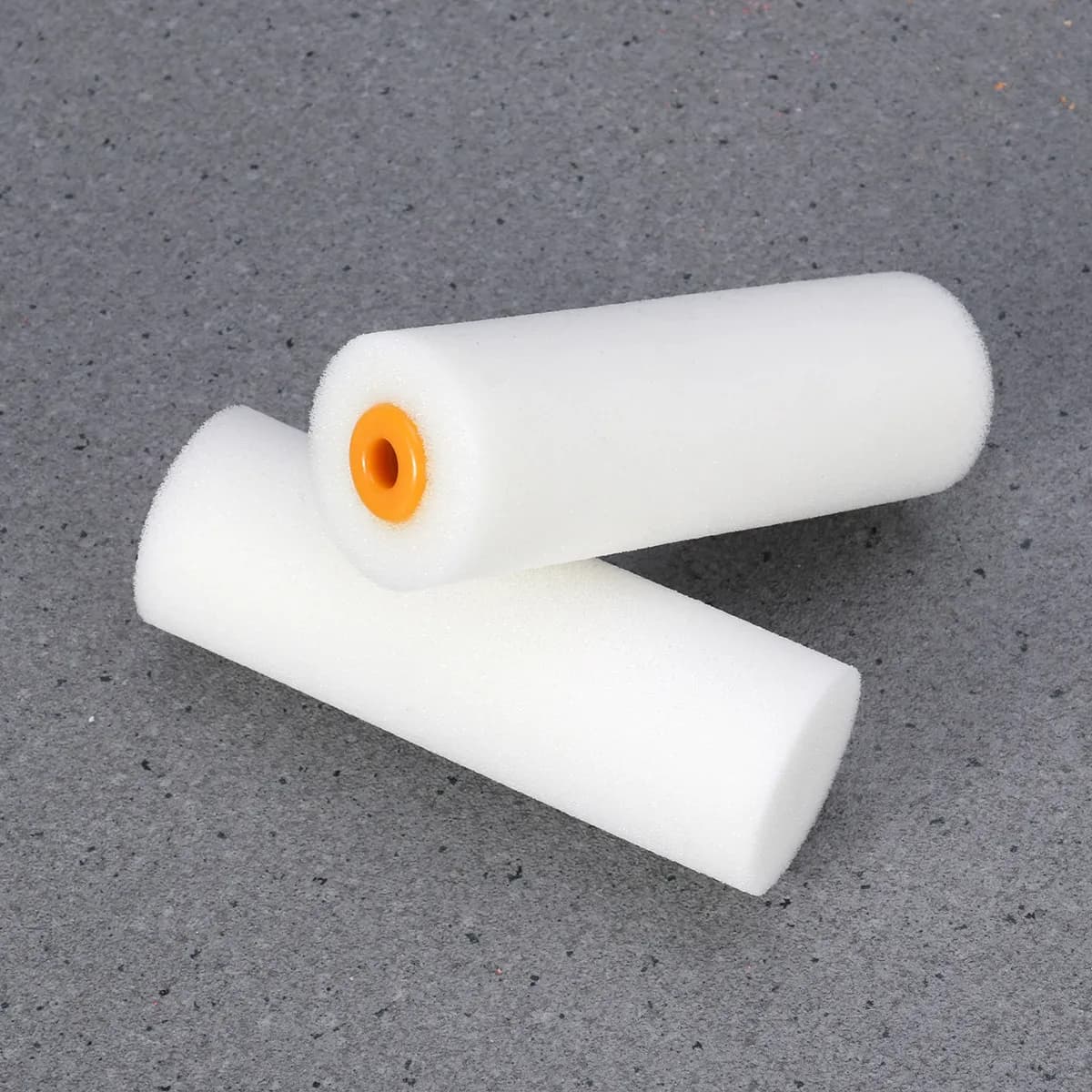 2 Pezzi Mini Rulli in Schiuma per Pittura, Strumento per Verniciare Pareti con Superficie Liscia, per Armadi, Porte, Battiscopa e Piccoli Progetti