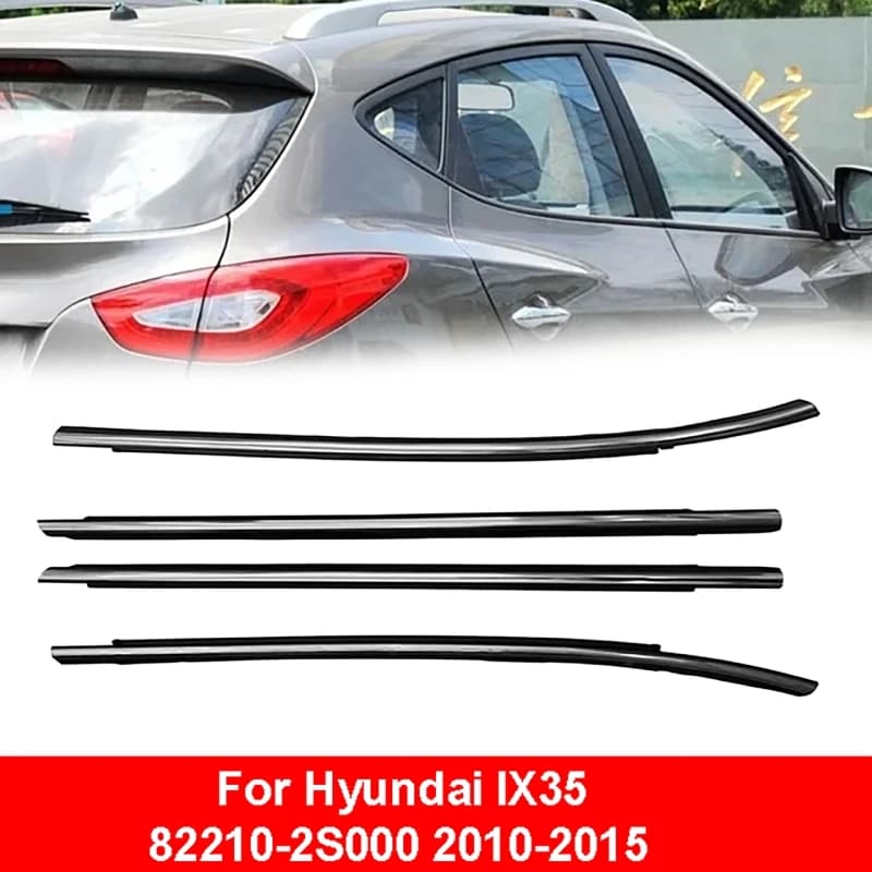 Finestra di automobile Finestra di Vetro Trim Striscia di Tenuta Per Hyundai IX35 82210-2S000 2010-2015 Accessori Auto Impermeabile In Gomma Nera Striscia Meteo