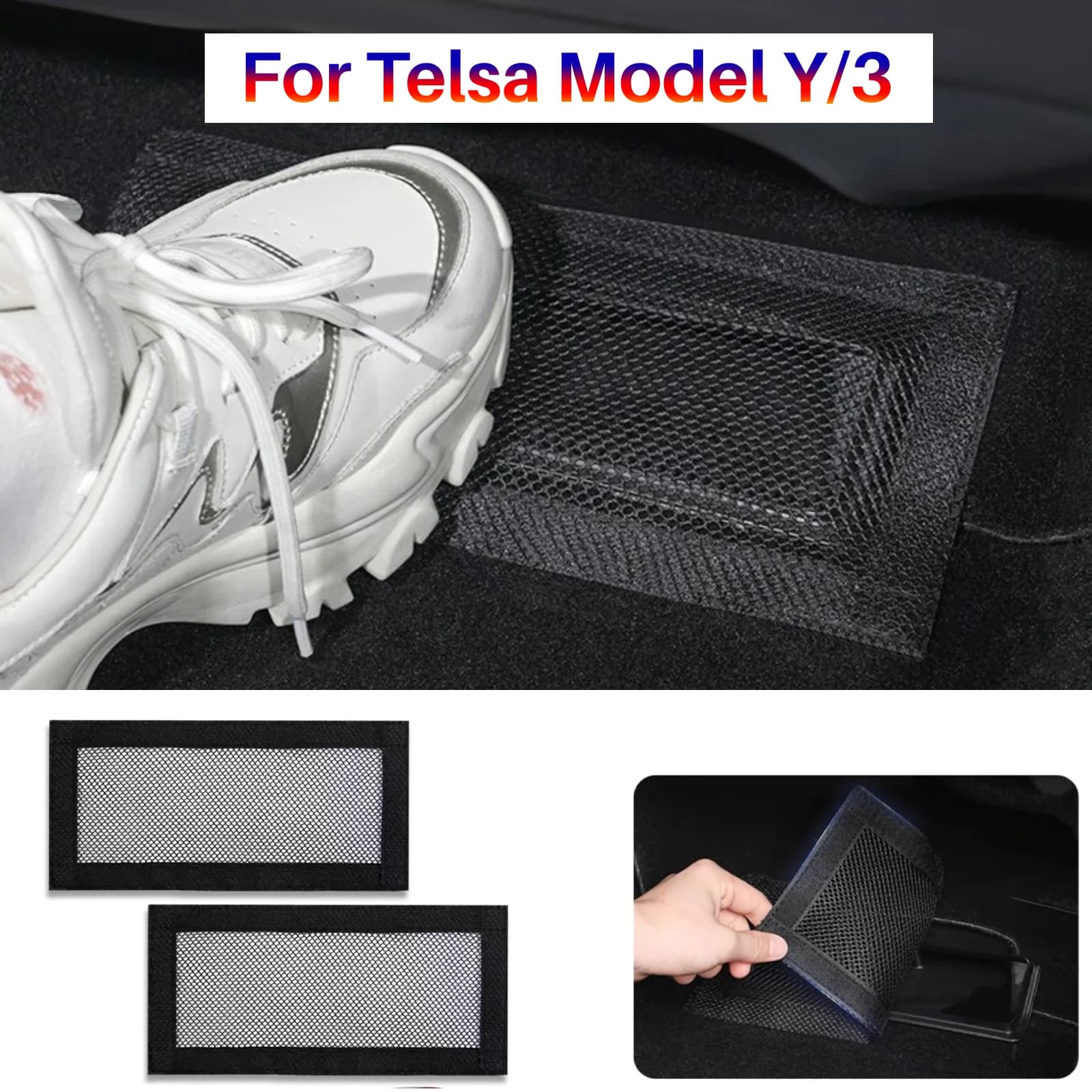 For Tesla Model Y Launch 2025-2020 Model 3 Highland Auto Exit Air Below The Seat Protective Cover Smooth Wire Mesh Accessories