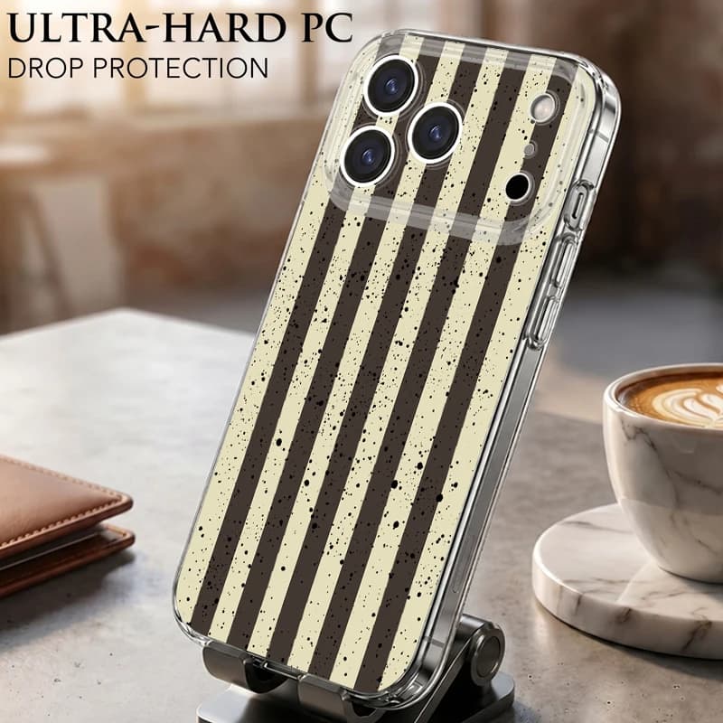 Rainbow Color Striped Phone Case For iPhone 17 Pro Max iPhone 16 15 14 13 Pro Max 11 16e 17e Clear TPU Shockproof Silicone Cover