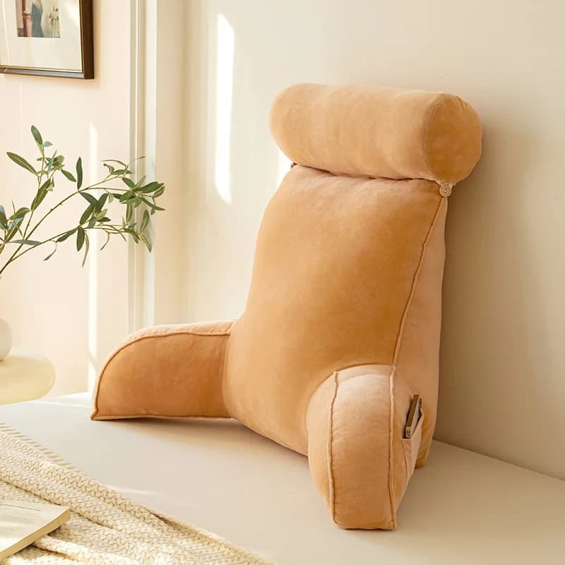 Cuscino Grande Triangolare per Schienale Letto, Cuscino Lombare, Supporto Collo, Cuscino per Divano, per Studenti in Dormitorio