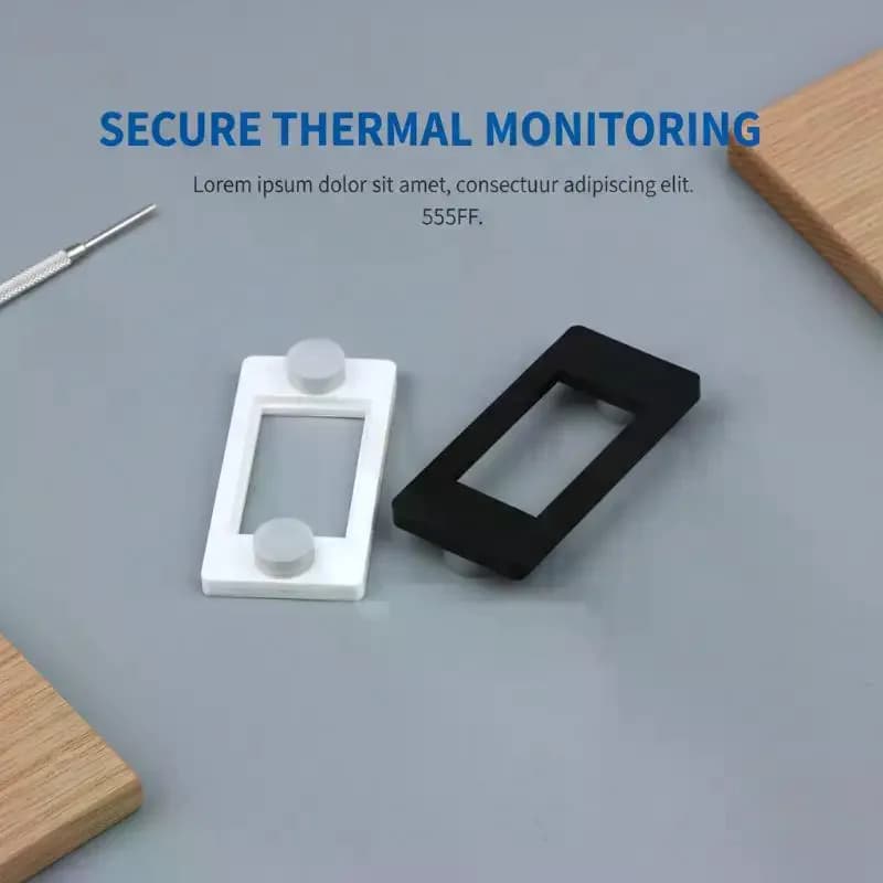 Thermometer for Terrarium with Magnetic Mounting, Robust and Universal for Idrometro Attack in Terrarium Monitoring