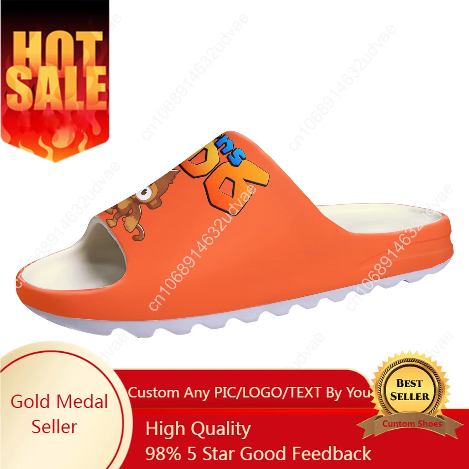 Bloons TD6 Slippers with Soft Sole Customized Pumps for Home Step On Water Shoes Man Woman Teen Bathroom Beach Step In Slliper