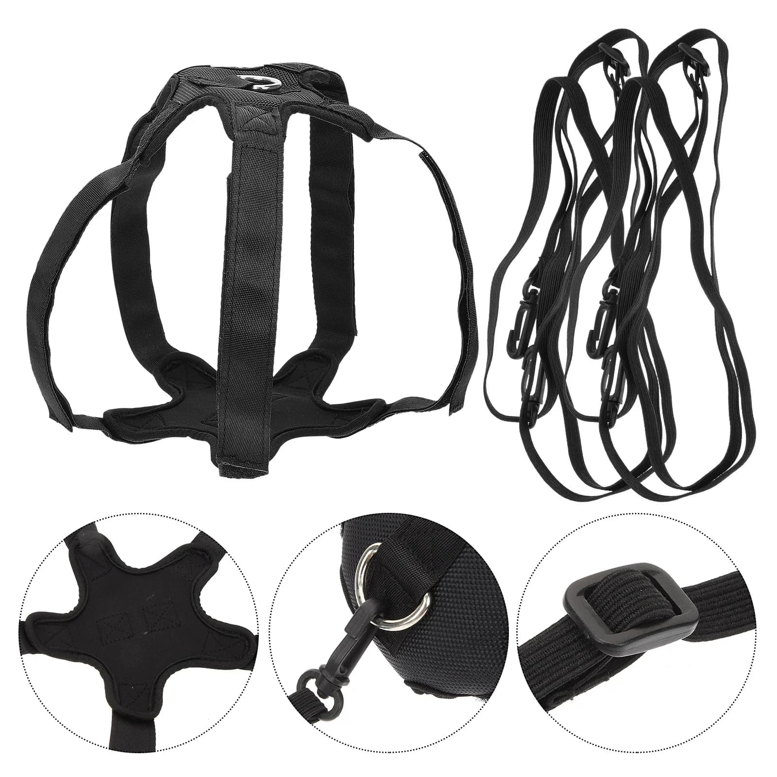 1Set High-Performance Volleyball Spike Trainer Adjustable Cord for Serving Hitting Returning Portable Volleyball Practice