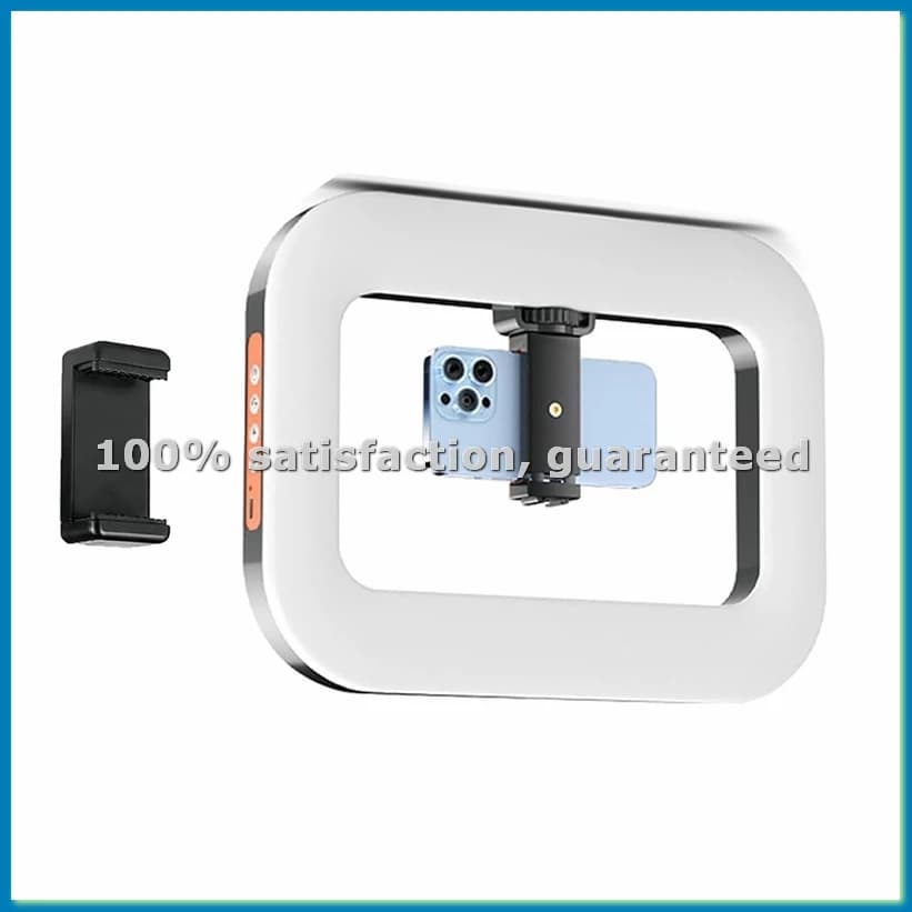 Portable Ring Light Rechargeable for Selfie, Ring Light Manual for Smartphone Camera, for Live Streaming/Vlogging/Trucco-A10G