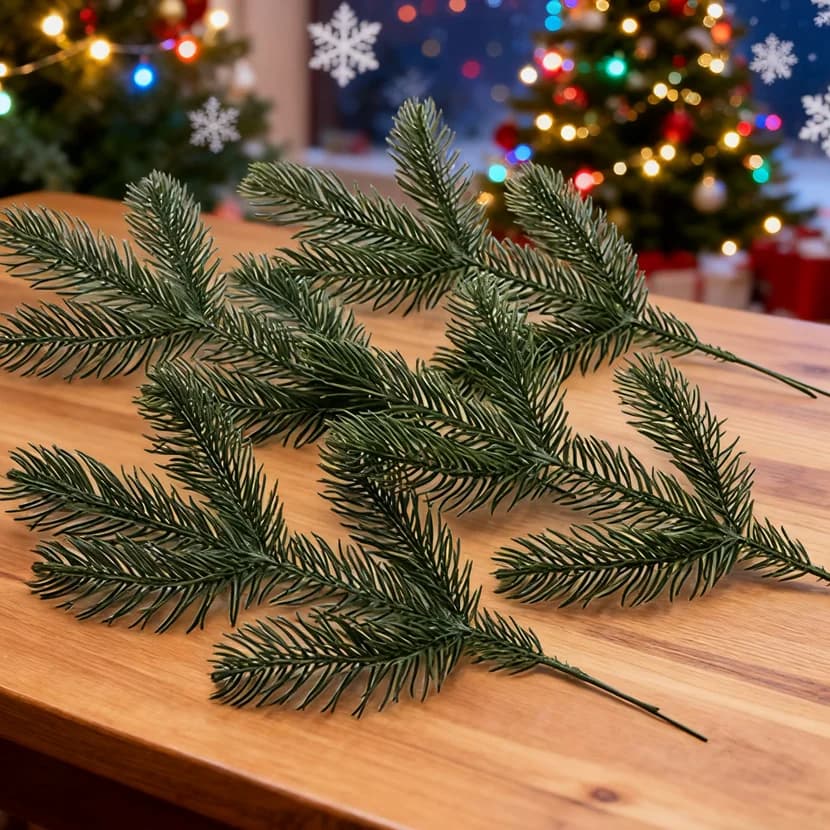 50 pezzi di piante artificiali alberi di Natale stanze di casa tavolo da pranzo decorazioni matrimonio giardino esterno fiori ricamo fotografia puntelli