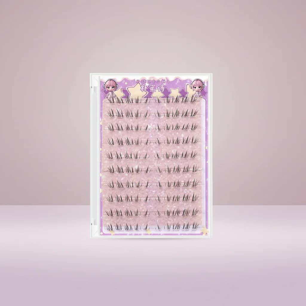 Fake natural looking eyelashes, cute cat moustache design, light and comfortable to wear