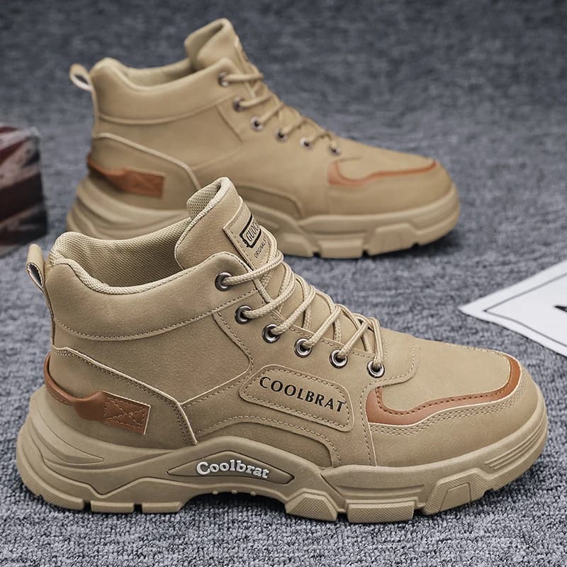 Labor Protection Men's Shoes Autumn Construction Site Work Work Anti Slip Wear-Resistant Sports Leisure Mountain Climbing