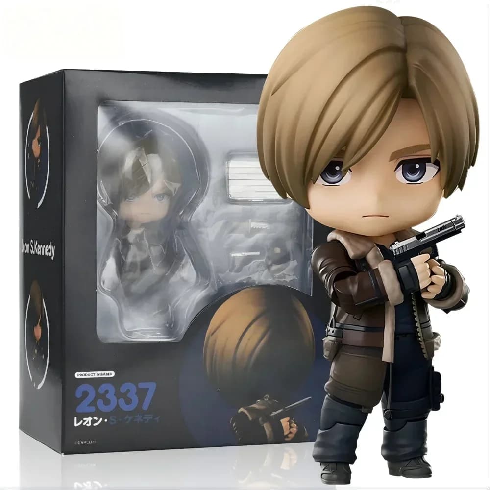 Aixlan in Offerta # 2337 # Figura Leon Scott Kennedy 2761, 10cm, Versione Q, Statuetta in PVC Carina, Regalo di Compleanno Anime, Figurina da Collezione