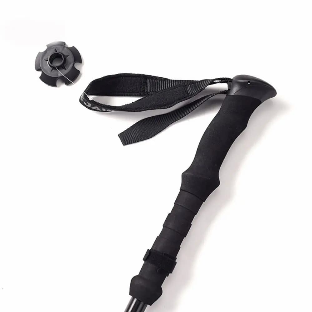 Aluminum Outdoor Trekking Poles Quick Adjustable Locks 4 Section Cross Country Cane Colorful Ultralight Walking Sticks Camping