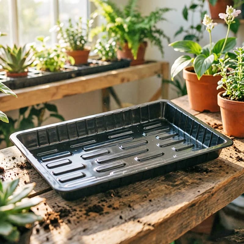 1 vassoio per piantine per piante, fiori, frutta, verdura, vasi da vivaio riutilizzabili, vassoi per la germinazione dei semi per giardino interno ed esterno