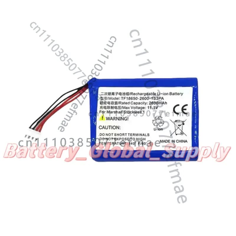 Batteria per Altoparlante Bluetooth Marshall Stockwell TF-2600-1S3PA 2600mAh Nuova