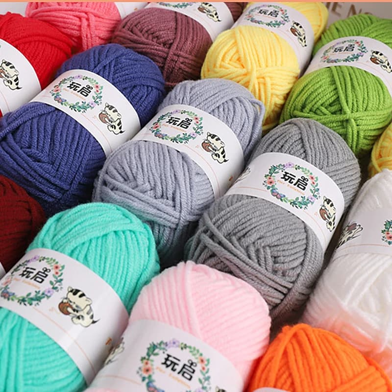 25g Baby Milk Cotton Yarn For Hand Knitting Crochet Yarn DIY Line To Knit Soft Thread DIY Amigurumi Sweater Doll