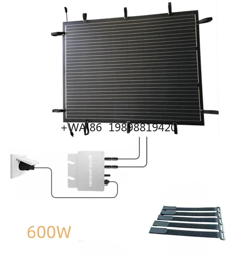 Sistema solare da 600 Watt Balkon flessibile Kraftwerke Solarmodul da 600 W per sistema di pannelli solari da balcone con controller MPPT domestico