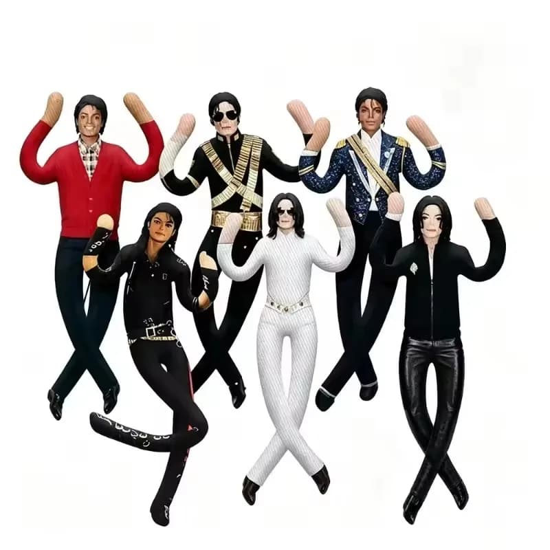 Michael Jackson Plush Pillow, Articulated Abstract Home Decor Figure, Collectible Ornament and Creative Gift