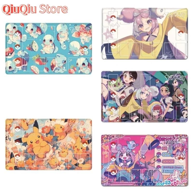 60x35x0.2 cm Anime Pokemon GIOCO PTCG Carta dedicata Tappetino da gioco Battaglia contro Iono Pikachu Squirtle Bulbasaur Charizard Regali Giocattoli