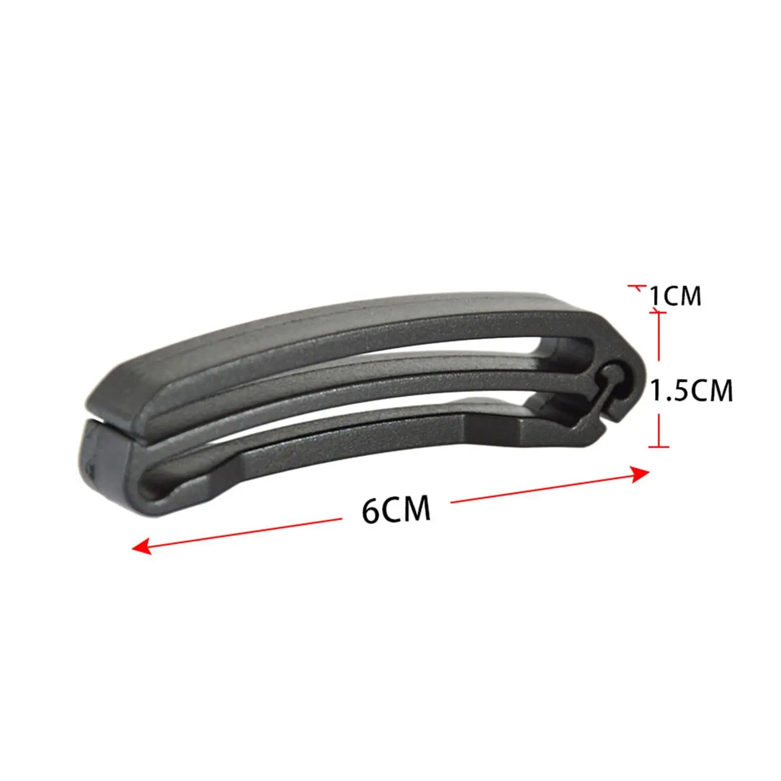 Webbing Buckles Lightweight Strap End Keeper Plastic Belt Buckle Fastener for Travel Backpack