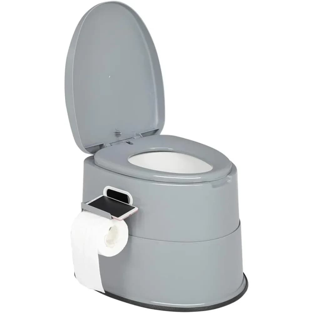 Bagno Portatile | Comoda per interni ed esterni con secchio interno rimovibile e porta carta estraibile, leggera
