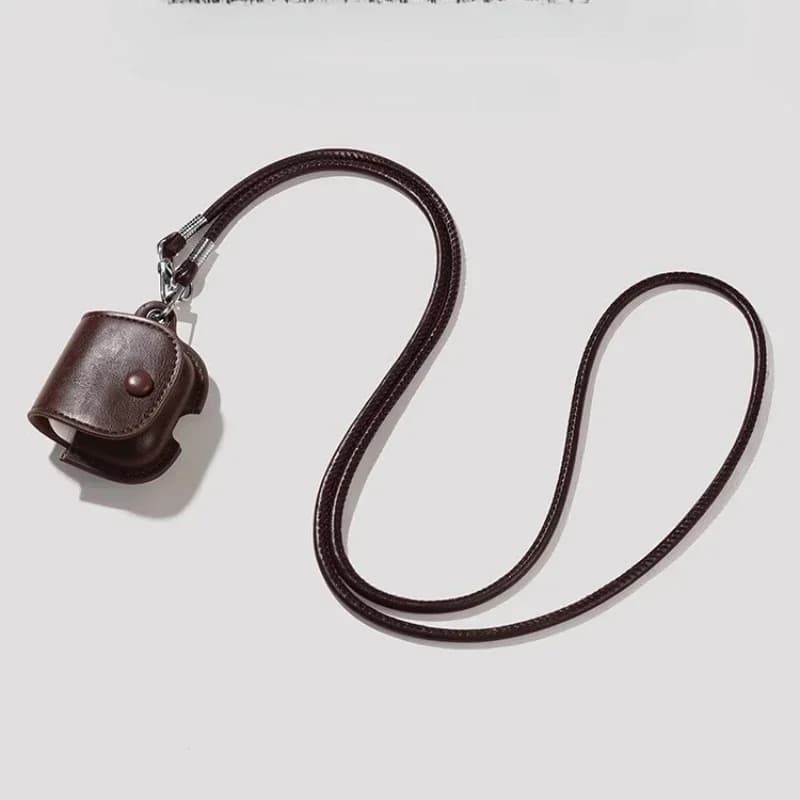 Custodia protettiva per auricolari wireless in pelle PU antiurto di lusso adatta per Airpods 1/2/3 Pro 1/2 generazione Guaina protettiva classica