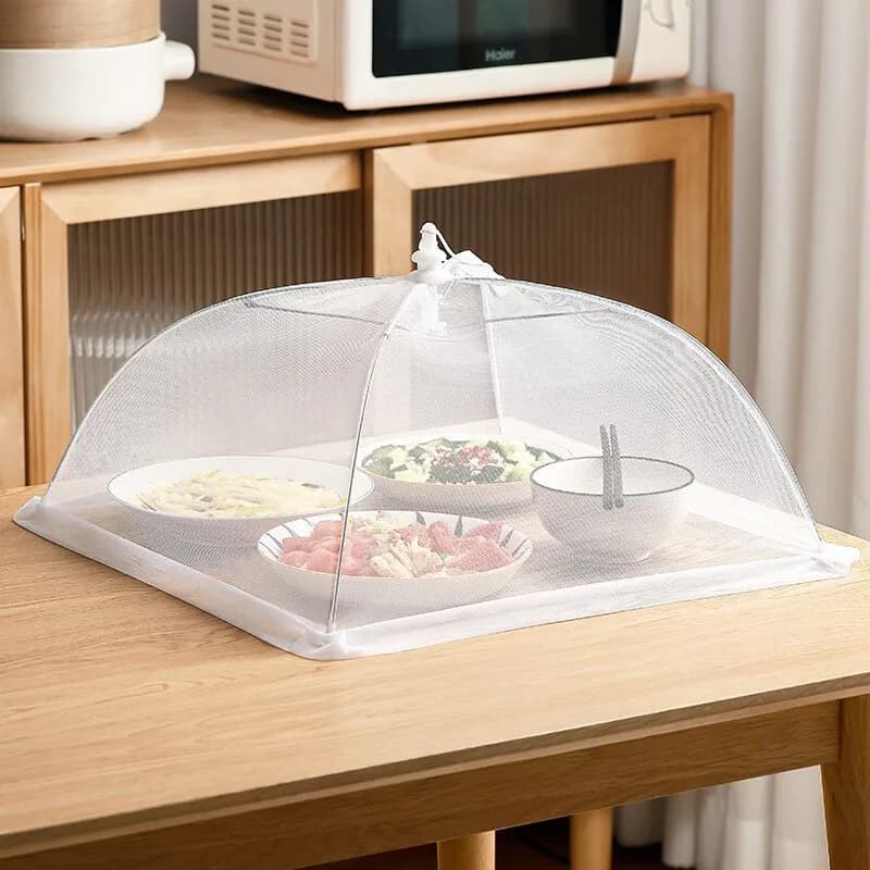 Multifunctional Mesh Food Cover Foldable Outdoor Picnic Net Food Tent Camping Insect Screen Collapsible Dish Cover for Home