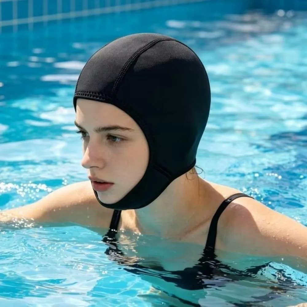 Lightweight 2MM Diving Hood Soft Quick Dry Surfing Head Cover Nylon Warm Keeping Swim Cap Swimming